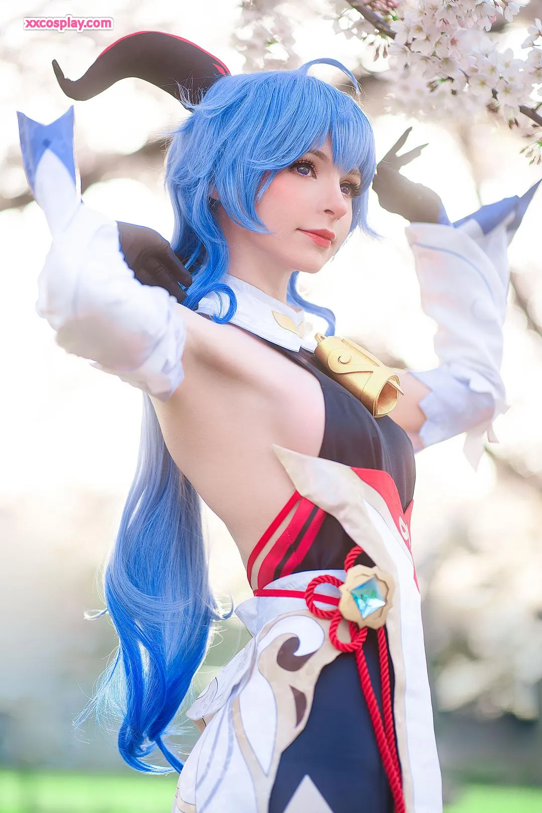 Peach Milky's Enchanting Ganyu Cosplay